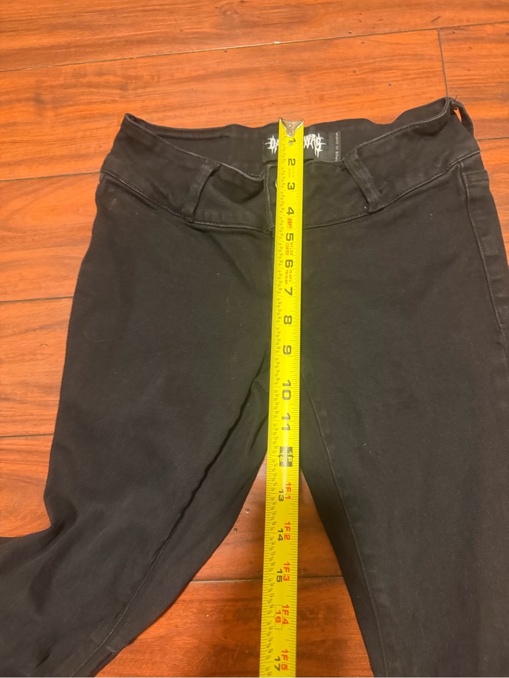 Darker Wavs black EPIC flared jeans pants dollskill sizes XS - Picture 4 of 11